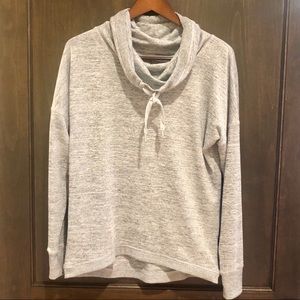 Gray cowl neck sweatshirt